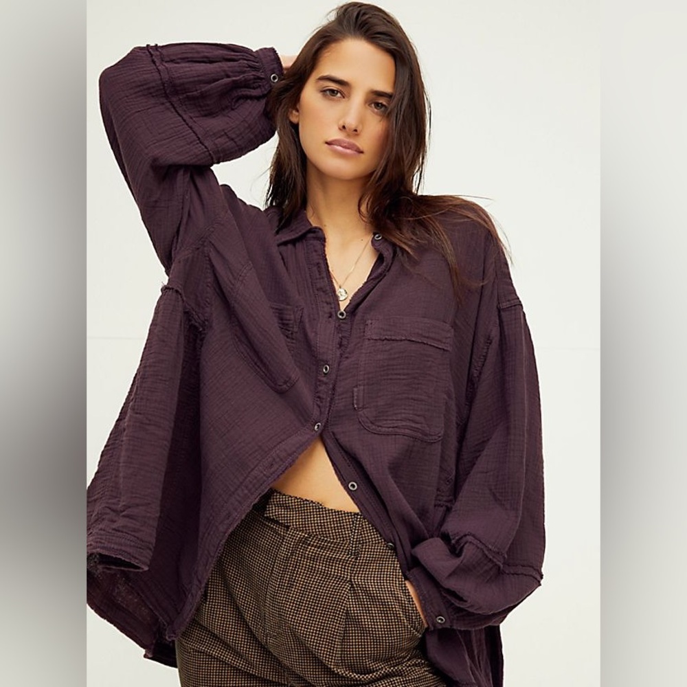 Free People Anaheim Double Cloth Top